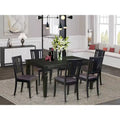 HomeStock Belmont Kitchen Nook Dining Set - Dining Table And Kitchen Chairs, Black