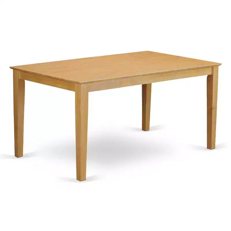 HomeStock Belmont Table Set - Kitchen Table And 4 Dining Chairs Combined With Wooden Bench, Oak