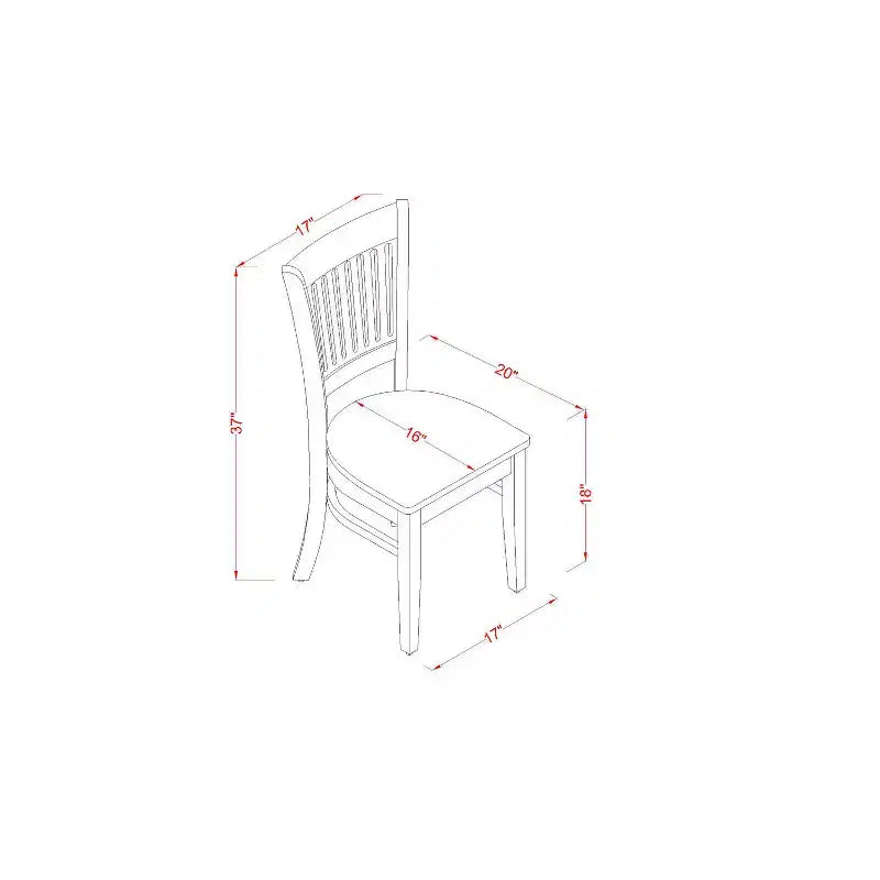 HomeStock Belmont Table Set - Kitchen Table And 4 Dining Chairs Combined With Wooden Bench, Oak