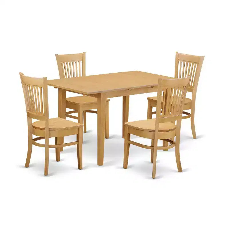 HomeStock Belmont Dining Room Set - Small Dining Table And Dinette Chairs