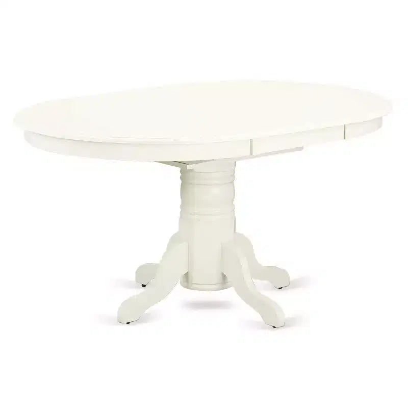 HomeStock Belmont Solid Wood Dining Table Set 7-Piece - 6 Parson Dining chair and Round Table