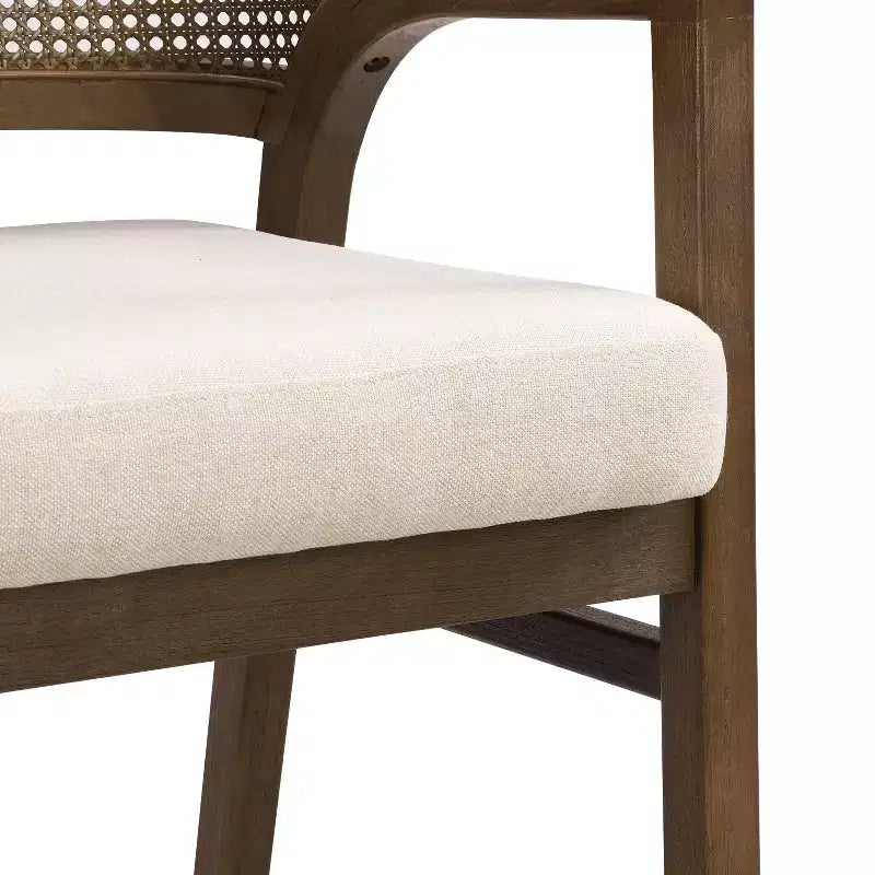 Christopher Knight Home Grace Contemporary 7 Piece Rubberwood Rattan Upholstered Dining Set with Oversized Rectangular Table