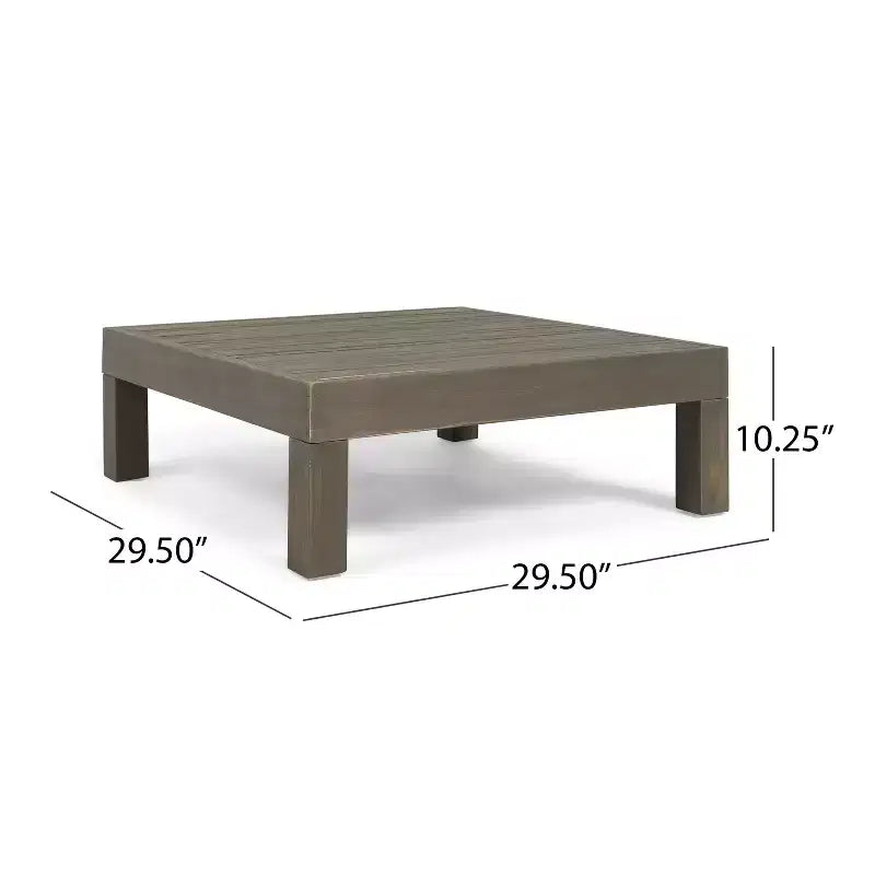 GDFStudio Elowen Outdoor Acacia Wood and Water Repellent Fabric X-Back 3-Piece Left Arm Converstaion Sets