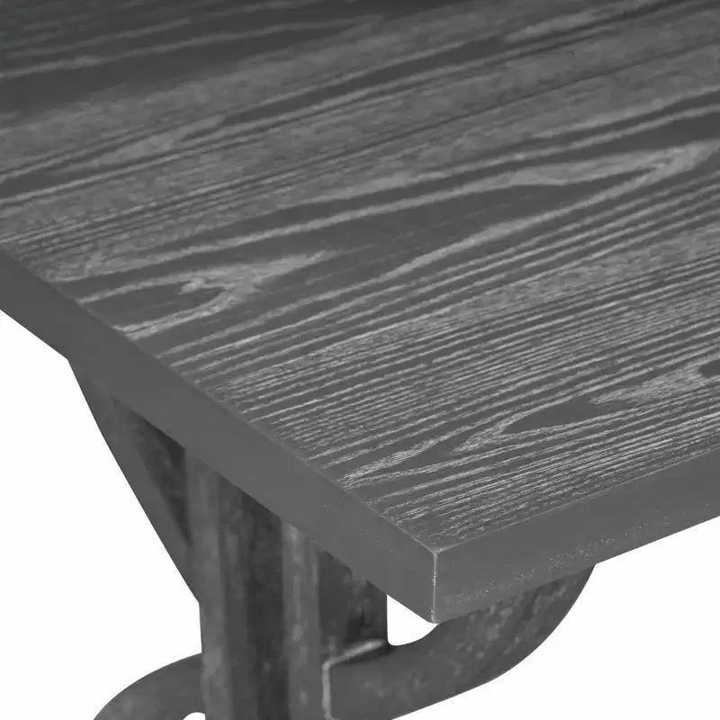 Farmhouse Dining Set for 4, Rectangular Kitchen Table Set with 4 Upholstered Chairs and Bench