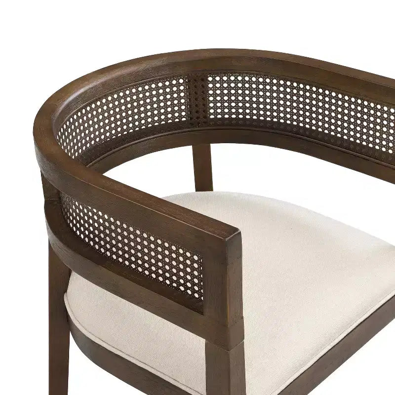 Christopher Knight Home Althara Contemporary 7 Piece Rattan Rubberwood Upholstered Dining Set with Oversized Table