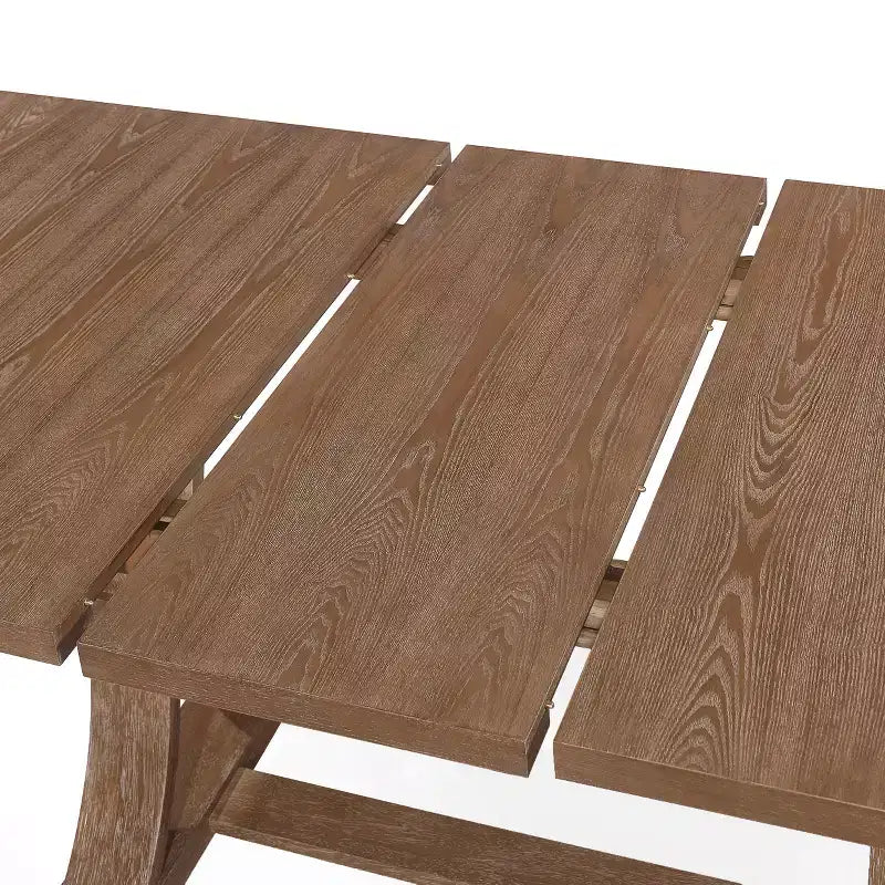 Ensemble de salle à manger extensible 7 pièces Christopher Knight Home Pampas en bois, cannage et tissu de style campagnard français