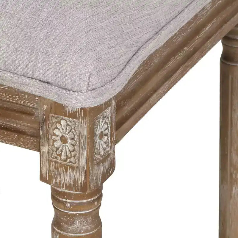Ensemble de salle à manger extensible 7 pièces Christopher Knight Home Pampas en bois, cannage et tissu de style campagnard français