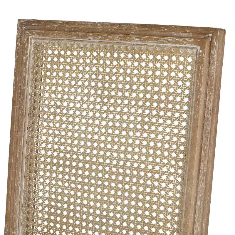 Ensemble de salle à manger extensible 7 pièces Christopher Knight Home Pampas en bois, cannage et tissu de style campagnard français