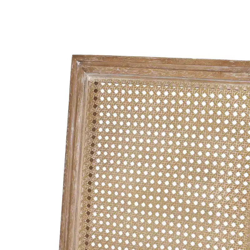 Ensemble de salle à manger extensible 7 pièces Christopher Knight Home Pampas en bois, cannage et tissu de style campagnard français