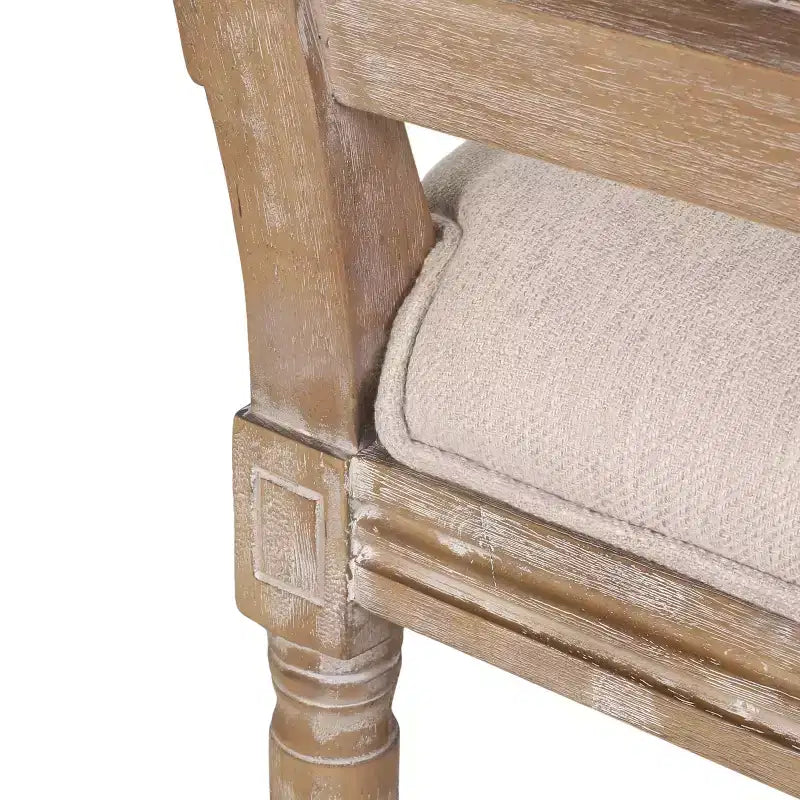 Ensemble de salle à manger extensible 7 pièces Christopher Knight Home Pampas en bois, cannage et tissu de style campagnard français