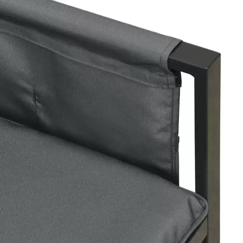 vidaXL Patio Lounge Set Outdoor Furniture Sectional Sofa Anthracite Steel