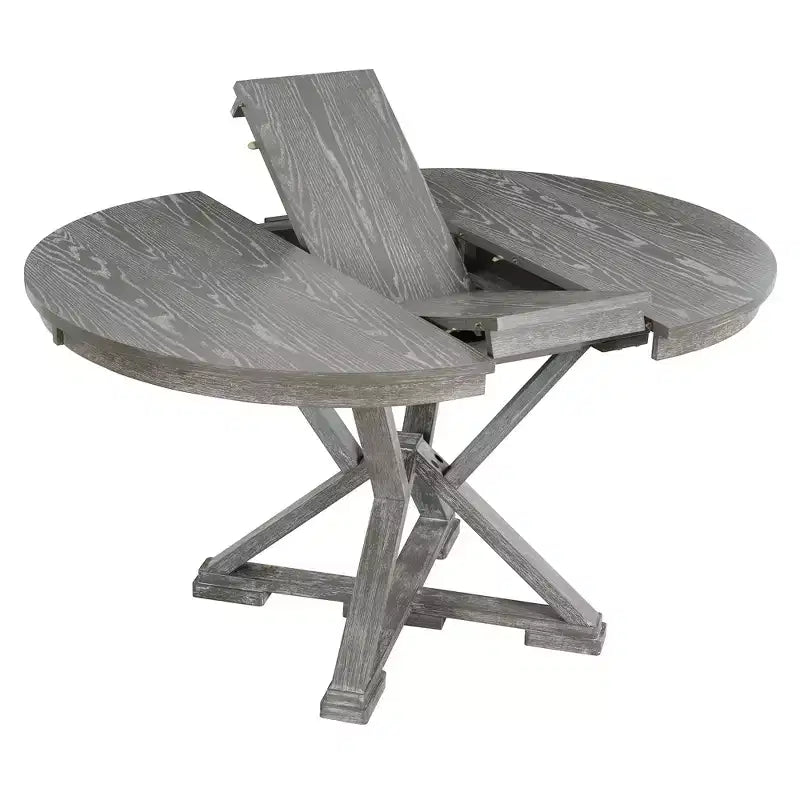 Ensemble de salle à manger GDFStudio Nelson 5 pièces avec table extensible et chaises rembourrées