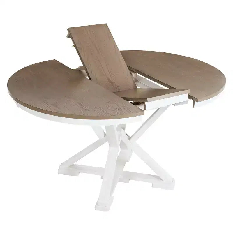 Ensemble de salle à manger GDFStudio Nelson 5 pièces avec table extensible et chaises rembourrées