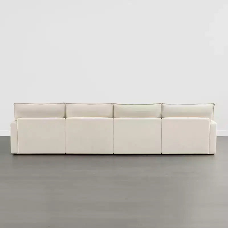 Spruce & Spring Modular Couch Oversized Sectional Sofa for Living Room, Taupe-3PC