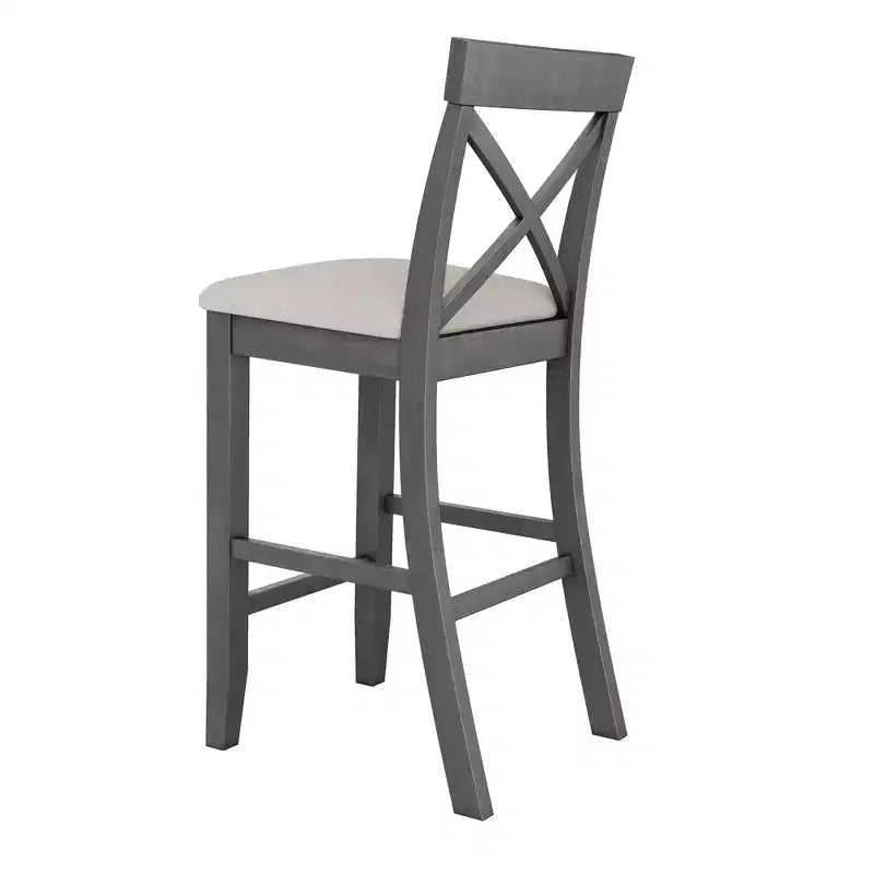 Whisen Farmhouse 48 Wood Dining Set with 2 Chairs