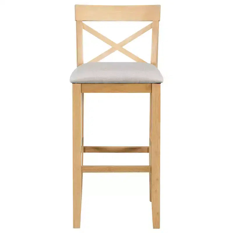 Whisen Farmhouse 48 Wood Dining Set with 2 Chairs