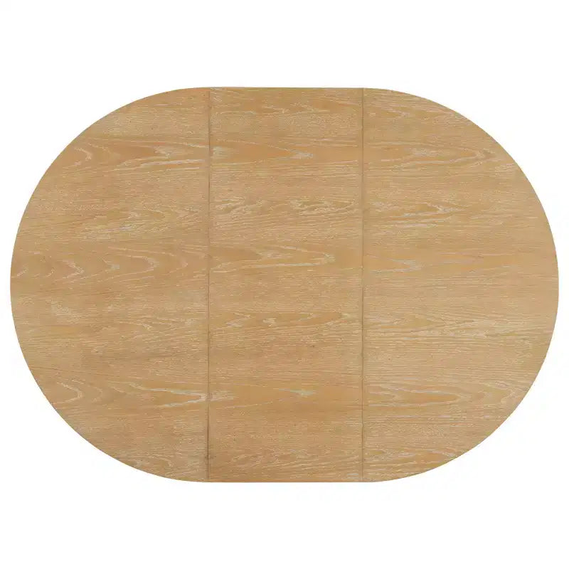 Whisen Farmhouse Extendable Round Dining Table Set with 4 Chairs