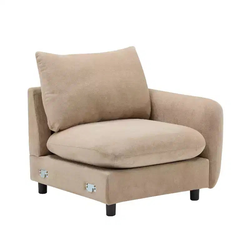 Christopher Knight Home Acker 4 Pieces Modern L Shape Upholstered Sectional Sofa Set