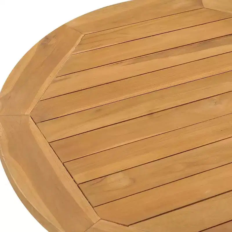 vidaXL Garden Dining Set Natural Teak Solid teak wood Standard Stackable