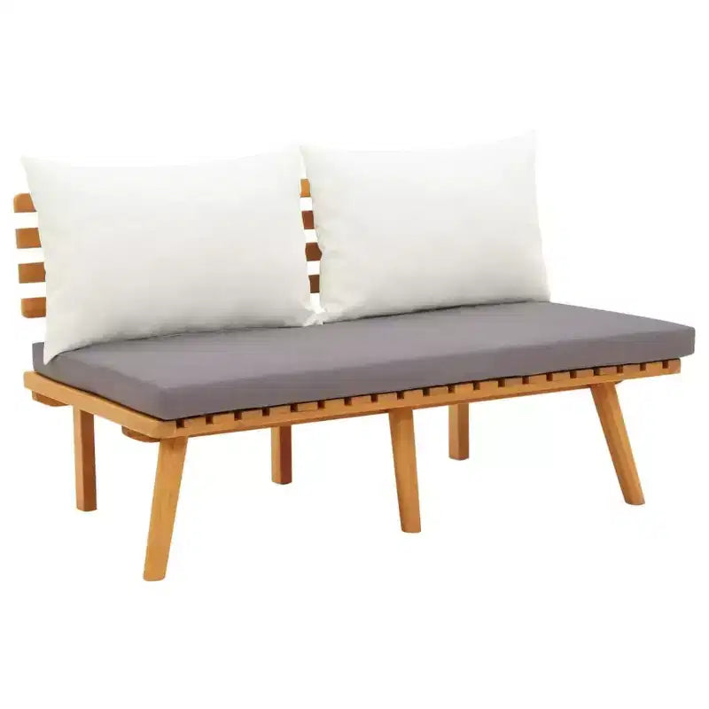 vidaXL Patio Lounge Set Sectional Sofa Set with Cushions Solid Wood Acacia