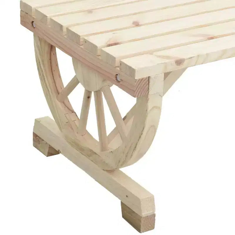 vidaXL Garden Dining Set Natural wood Solid fir wood Medium Durable