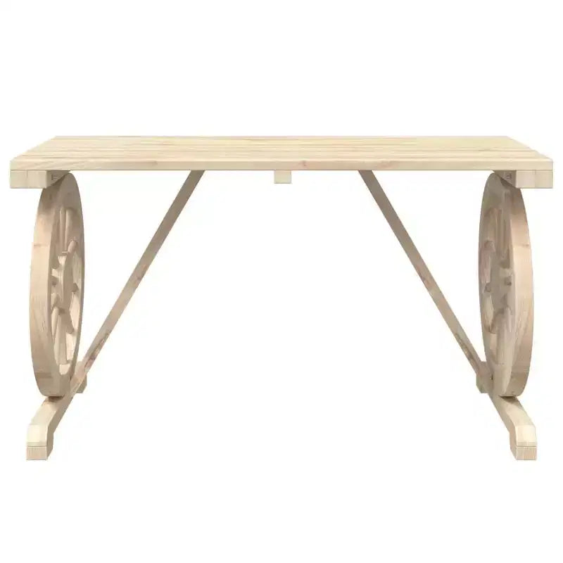 vidaXL Garden Dining Set Natural wood Solid fir wood Medium Durable