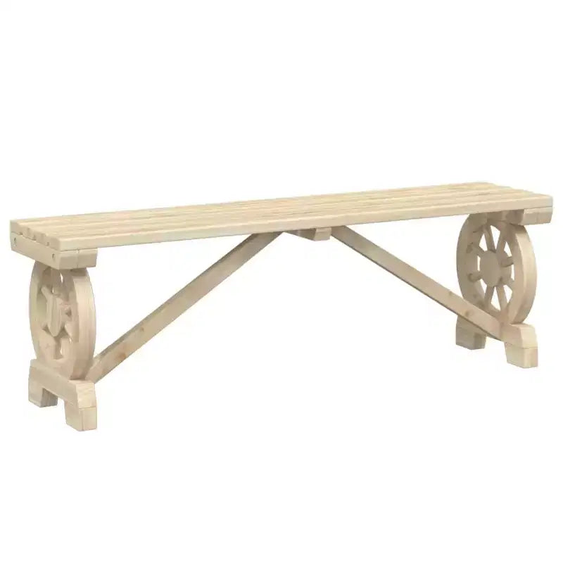 vidaXL Garden Dining Set Natural wood Solid fir wood Medium Durable