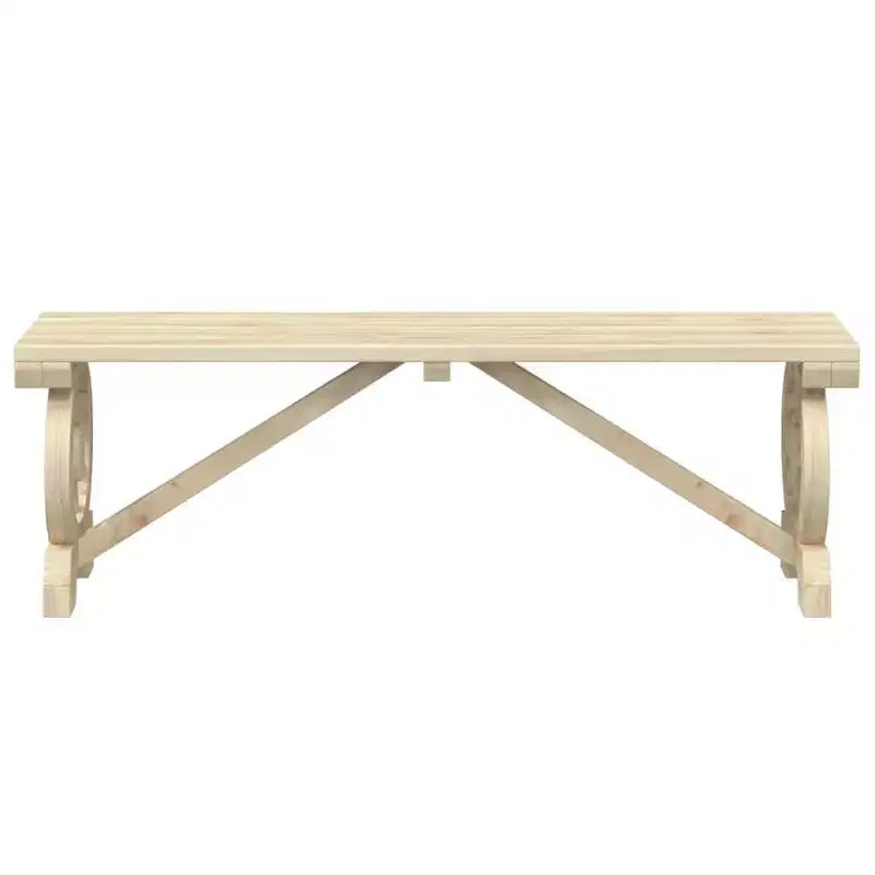 vidaXL Garden Dining Set Natural wood Solid fir wood Medium Durable