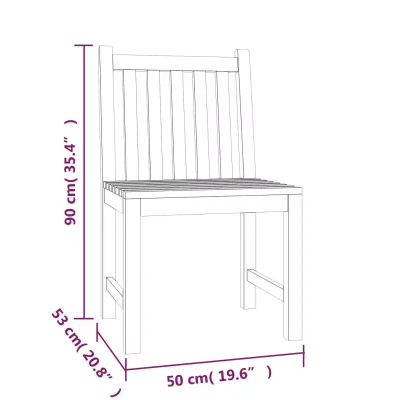 vidaXL Garden Dining Set Teak Solid Teak Wood Large Durable