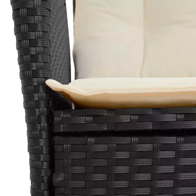 vidaXL Garden Dining Set Black, Brown, Cream