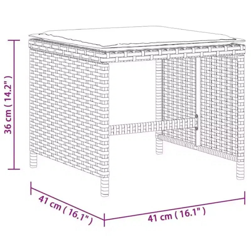 vidaXL Ensemble de salle à manger d'extérieur 10 places, rotin synthétique gris, 11 pièces, pliable