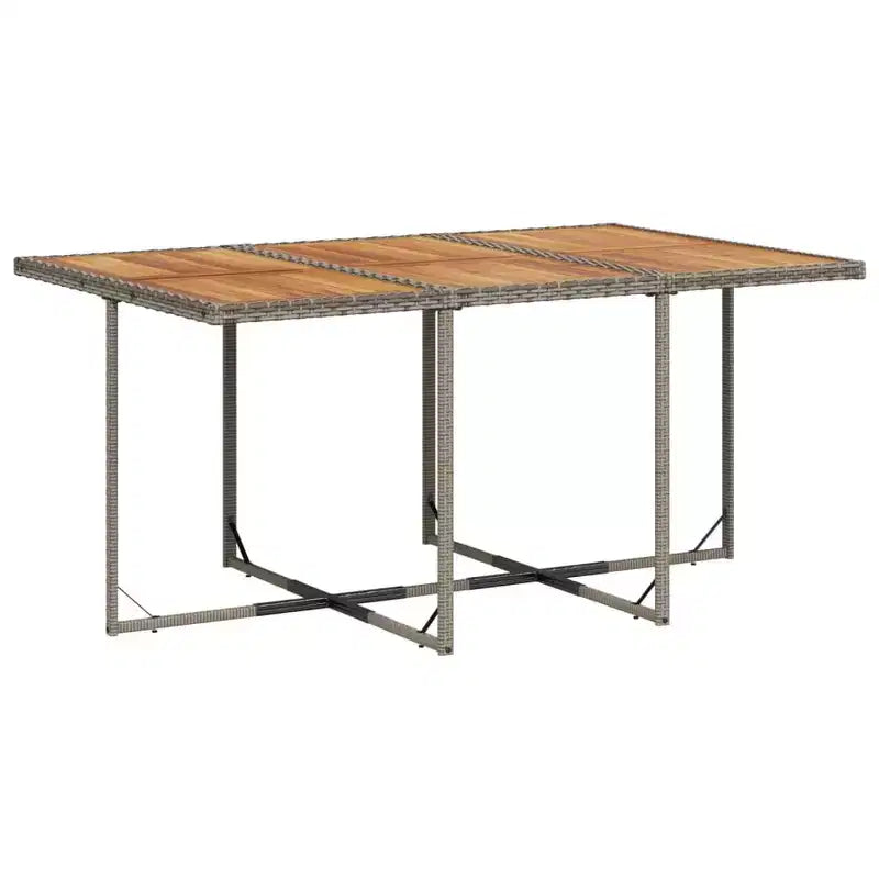 vidaXL Ensemble de salle à manger d'extérieur 10 places, rotin synthétique gris, 11 pièces, pliable