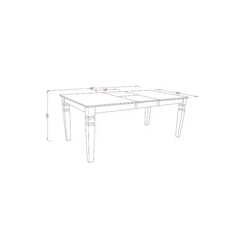 Dinette Table Set with Chairs - Kitchen Dining Room Table Set - 7 Piece Nordic Style