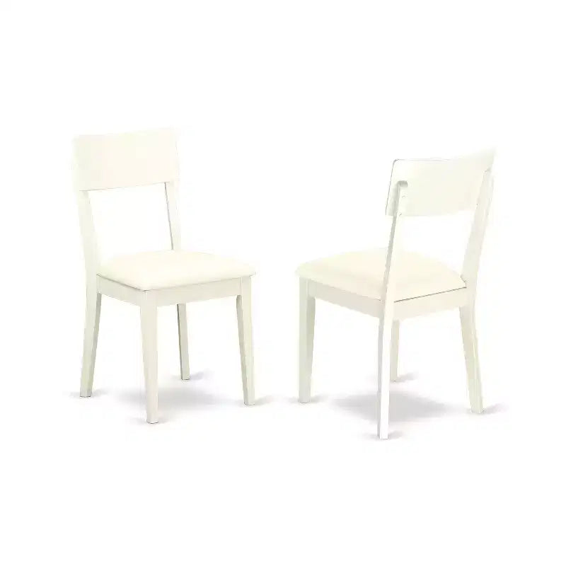 Kitchen Table Set 5 Piece Round Dinette Set Wood Chairs Linen White Small Space Dining
