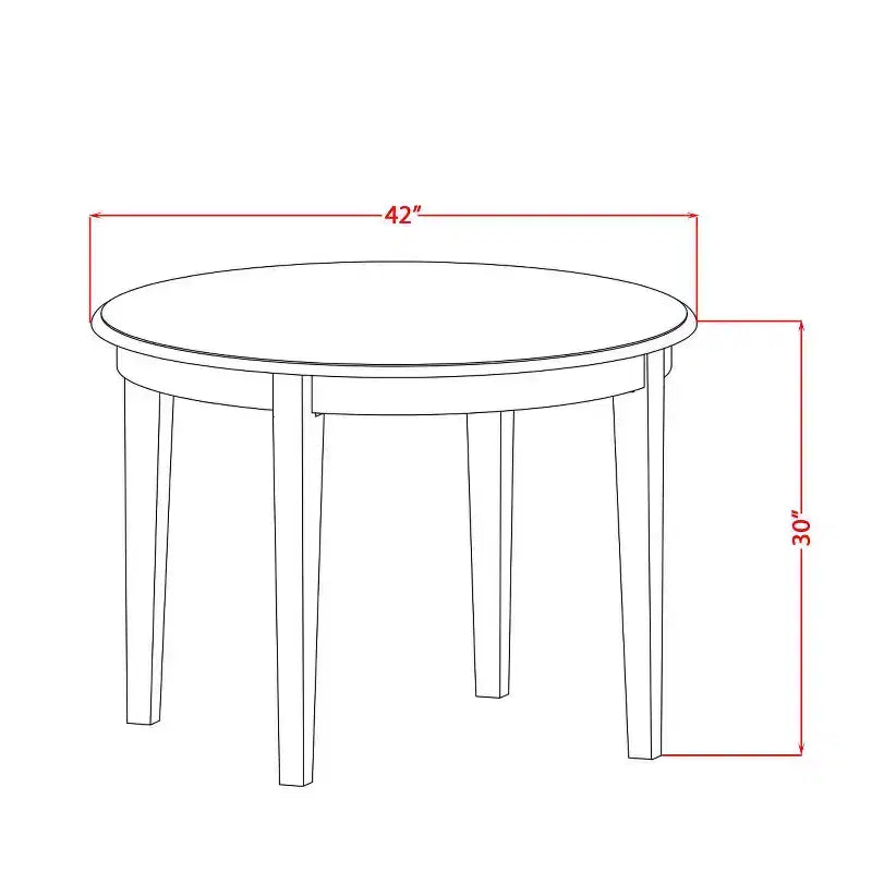 Petit ensemble de table de cuisine ronde 5 pièces - Chaises en lin bleu et pieds couleur cappuccino - Table de salle à manger moderne