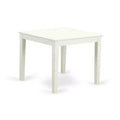 Kitchen Table and Chair Set - 5 Piece Dining Set Antique Style Linen White