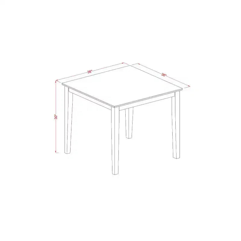 Ensemble Table et Chaises de Cuisine - Ensemble de Salle à Manger 5 Pièces Style Antique Blanc Lin