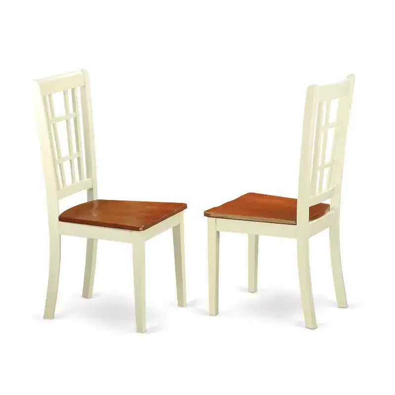 Kitchen Table Set for 4 - Dining Table with 4 Chairs - Wood Dinette Set - Home Dining Room Furniture