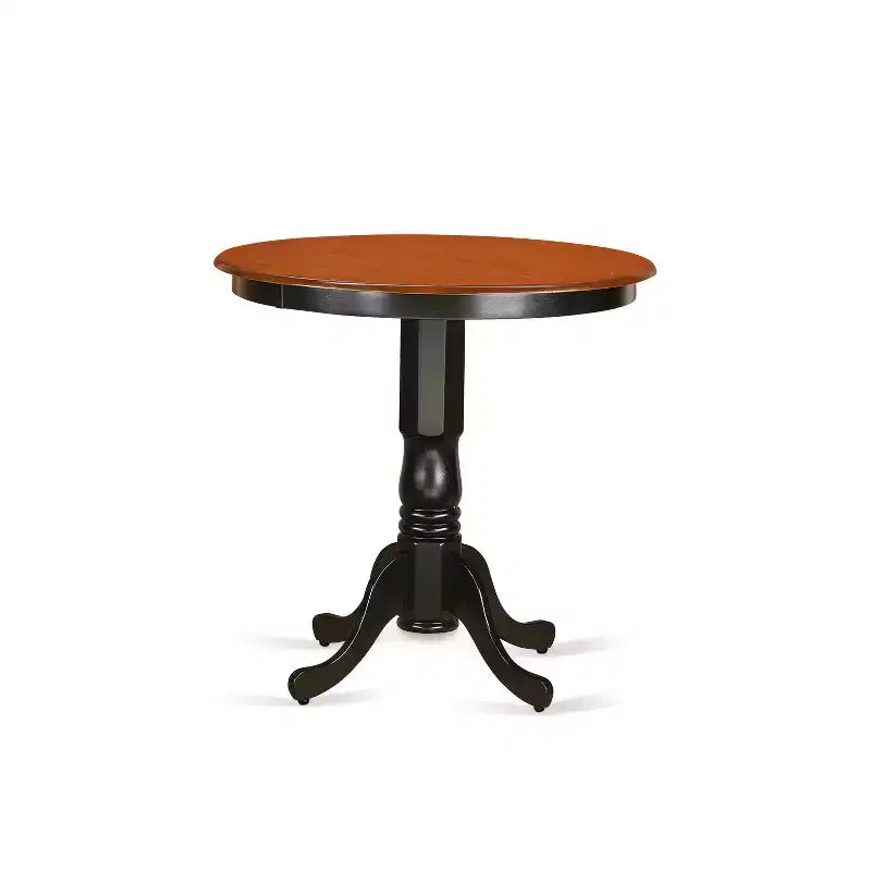 Kitchen Dinette Set 3 Piece Table & Chair Set - Round Pedestal Table & 4 Chairs