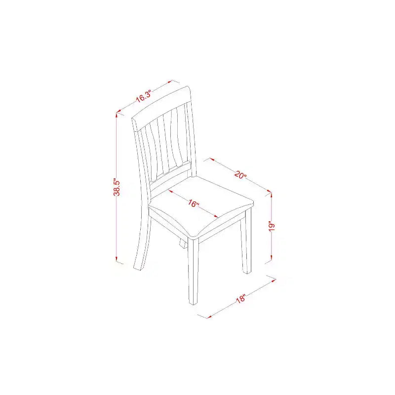 Ensemble de salle à manger 5 pièces avec table et 4 chaises Table ronde moderne à pied central noire de 107 cm