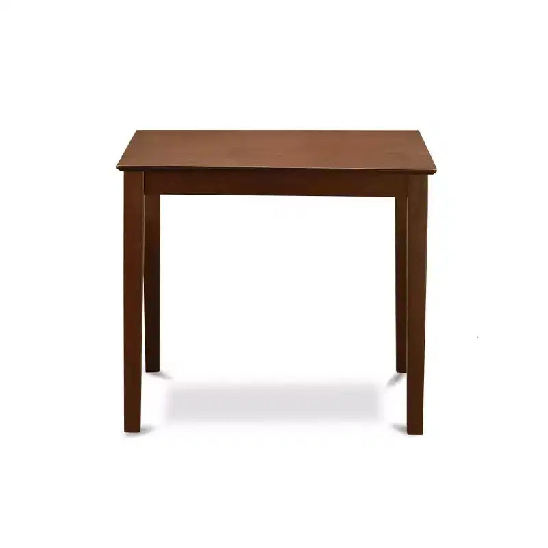 Counter Height Pub Set - 3 Piece Asian Style Table & Chairs - Small Space Dining Set - 36x36 Inch Mahogany