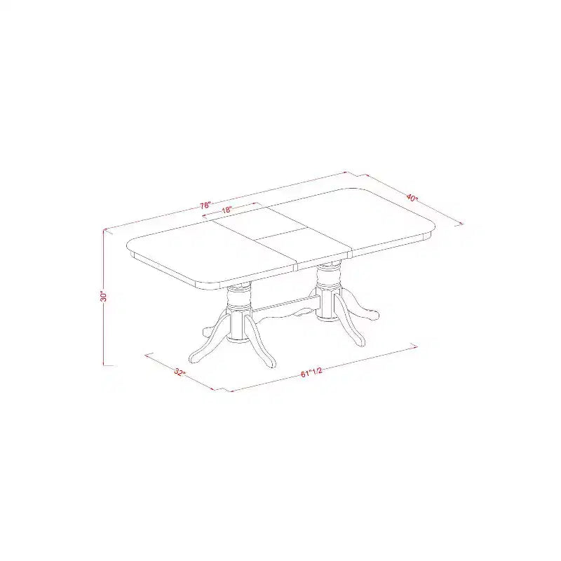 Ensemble de salle à manger - Table et chaises pour cuisine ou salle à manger