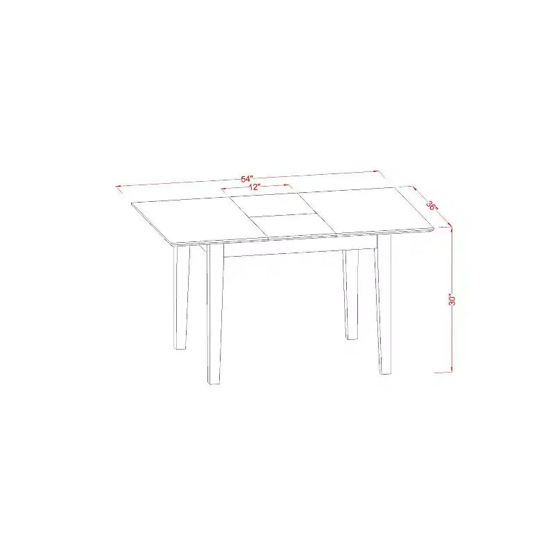 Dinette Set - Table and Chairs - Kitchen Dining Room Furniture - Modern Design