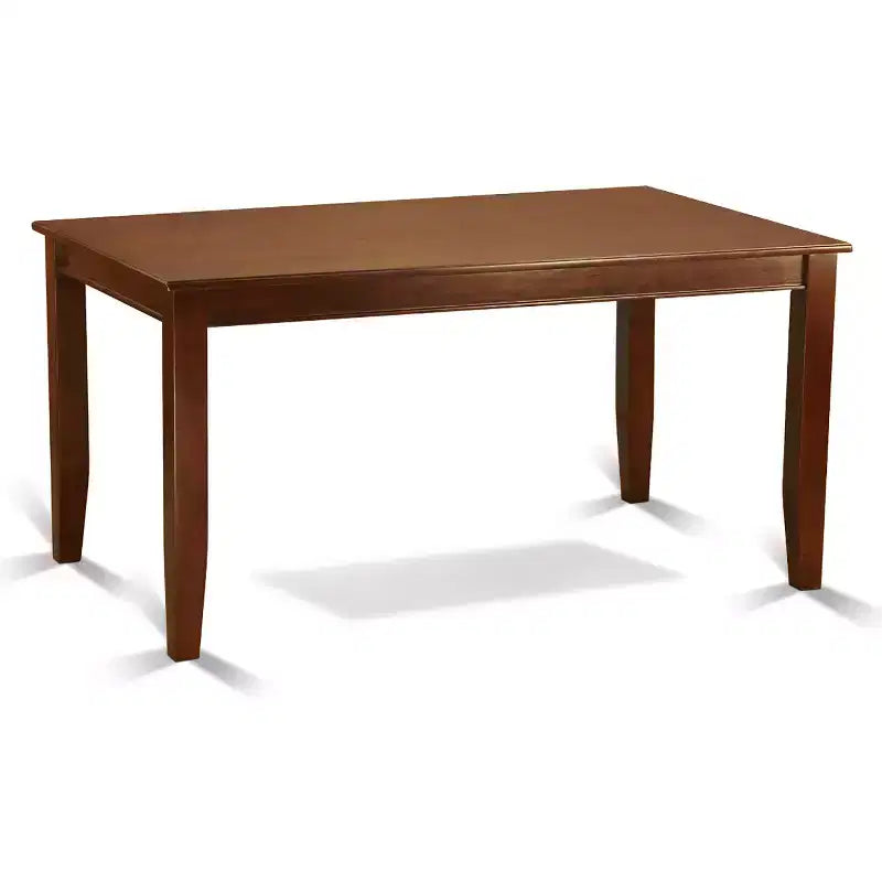 Rectangular Dining Set - 7 Piece Table & Chair Set - Mahogany Finish - Kitchen Dinette Set - 60 Inch Table