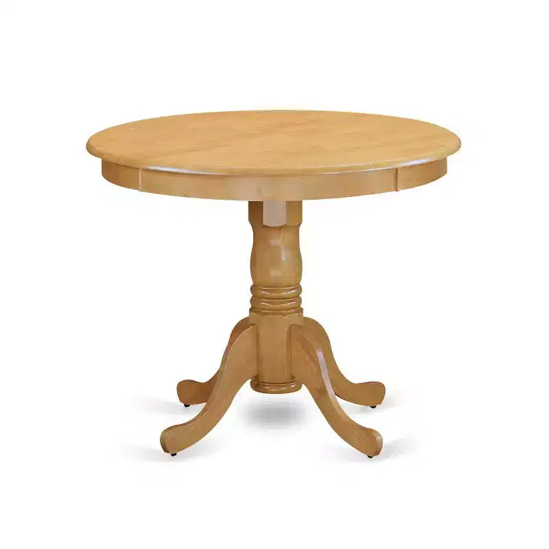 French Country Dinette Set - 3 Piece Table & Chair Set - Linen Fabric Dining Room Furniture