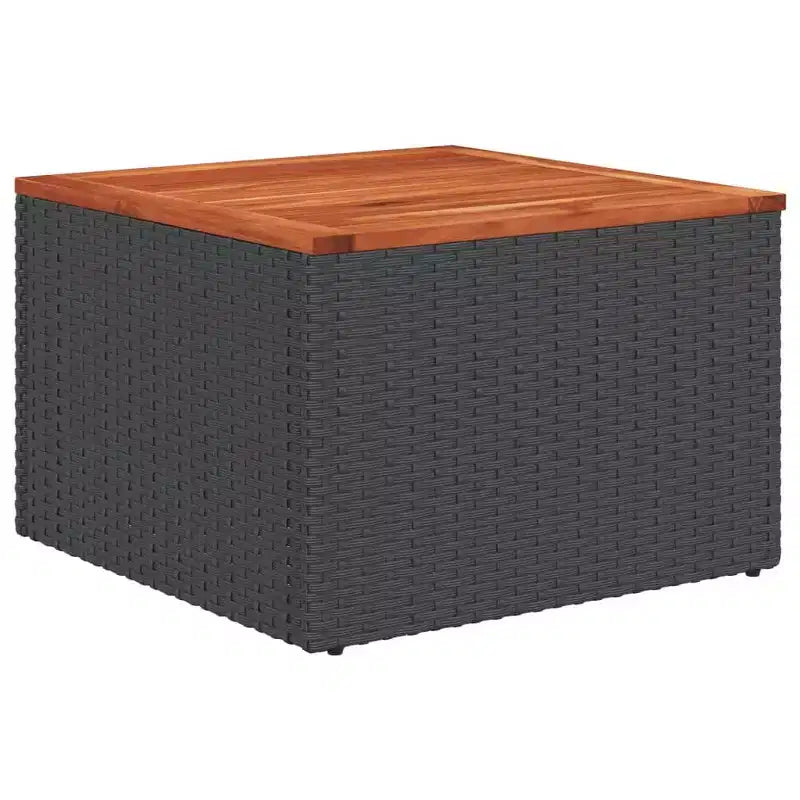 vidaXL 9 Piece Patio Sofa Set with Cushions Black Poly Rattan (US only)