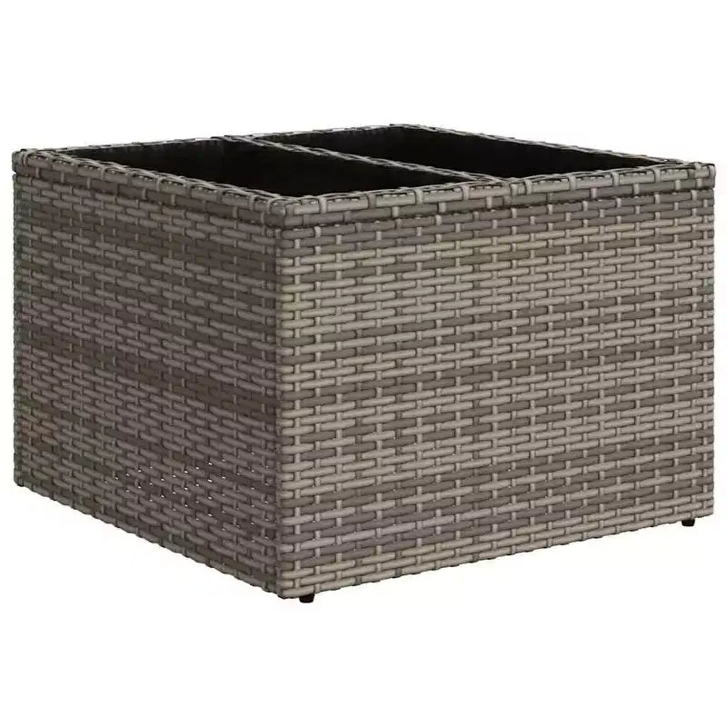 vidaXL Patio Sofa Set Black, Blue - Gray and Blue With Table