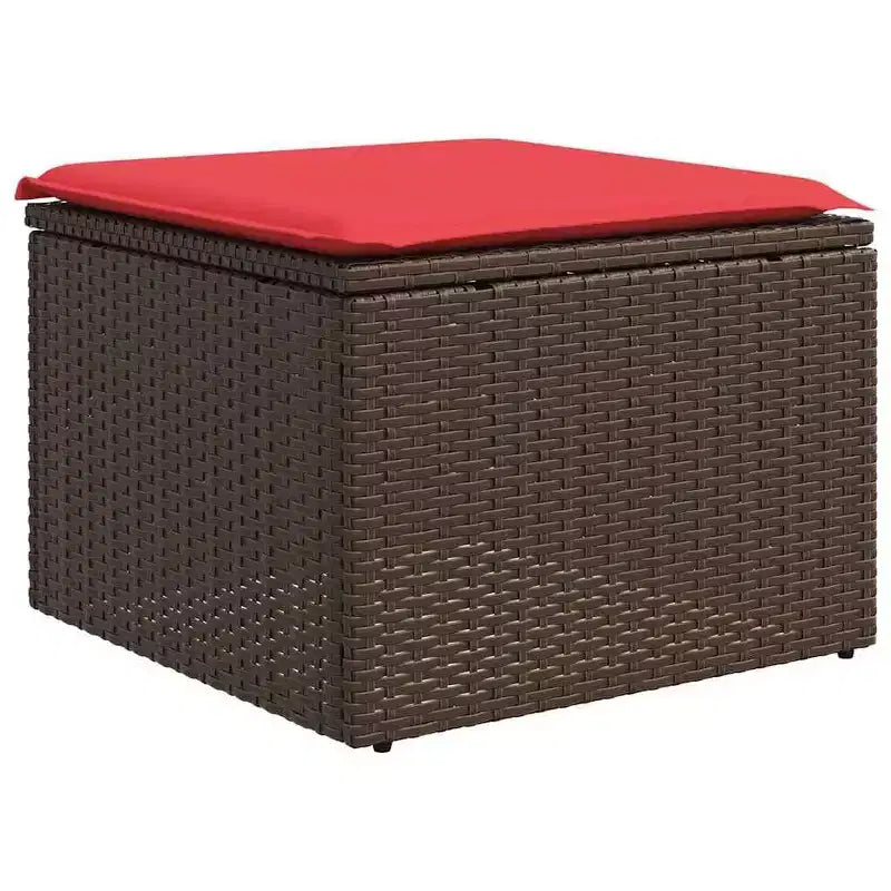 vidaXL Patio Sofa Set Black