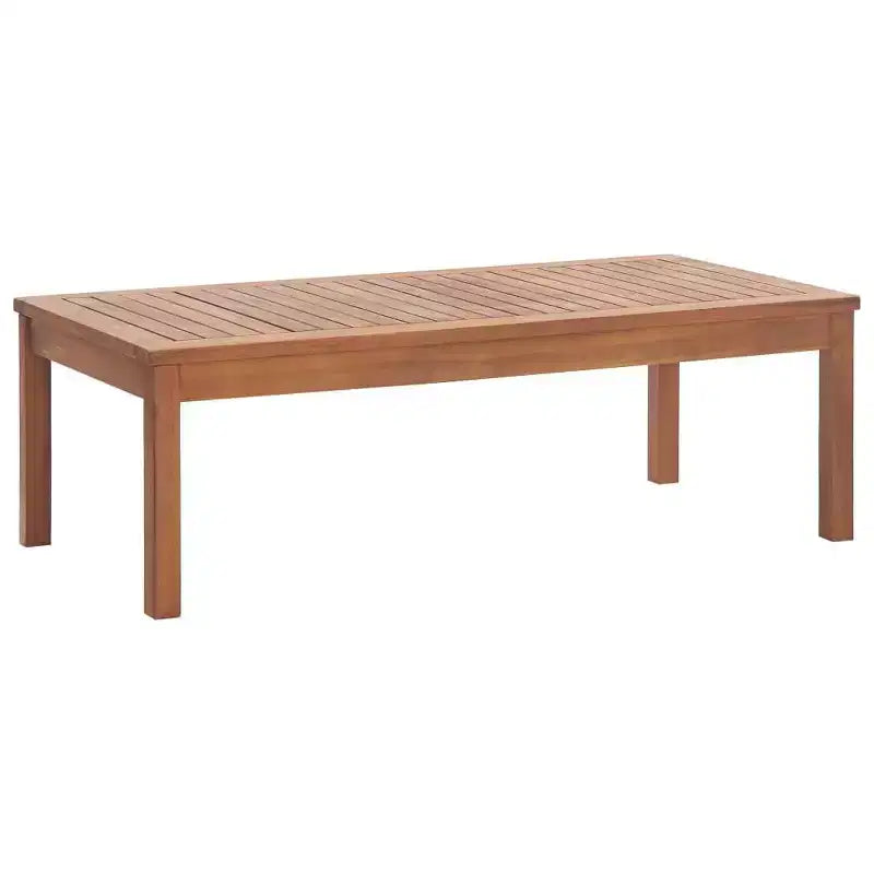 vidaXL Patio Furniture Set 4 Piece Bench Chair with Table Solid Acacia Wood