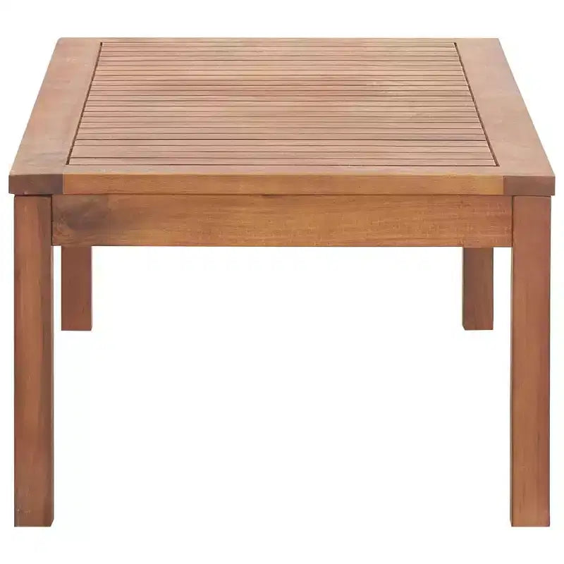 vidaXL Patio Furniture Set 4 Piece Bench Chair with Table Solid Acacia Wood